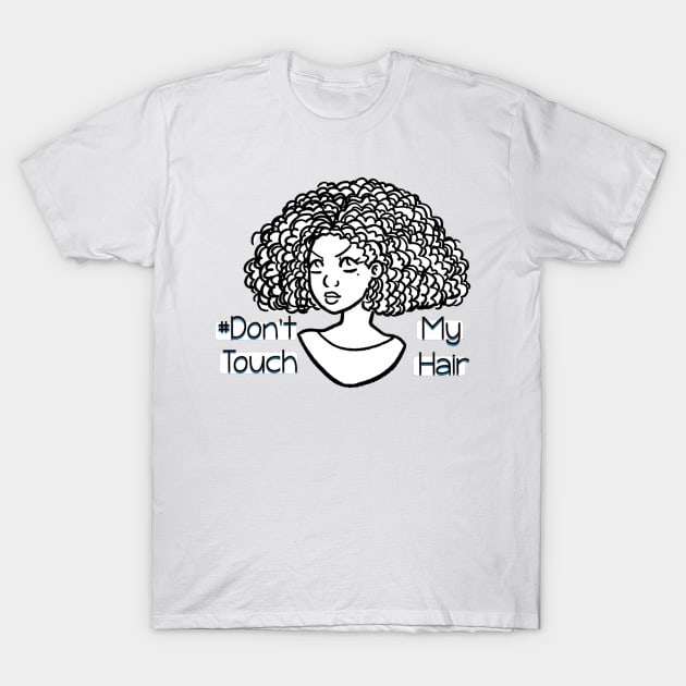 T shirt store curls black hair